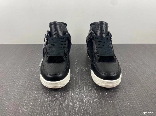 819139-010 Pony Jordan 4 Black Retro Hair 1117